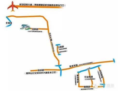 鄭州多處道路被管制，各位車主請(qǐng)繞行